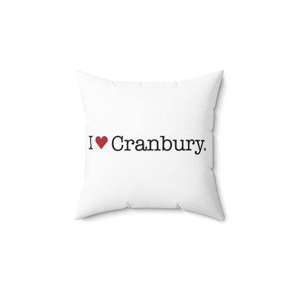I Heart Cranbury. Spun Polyester Square Pillow