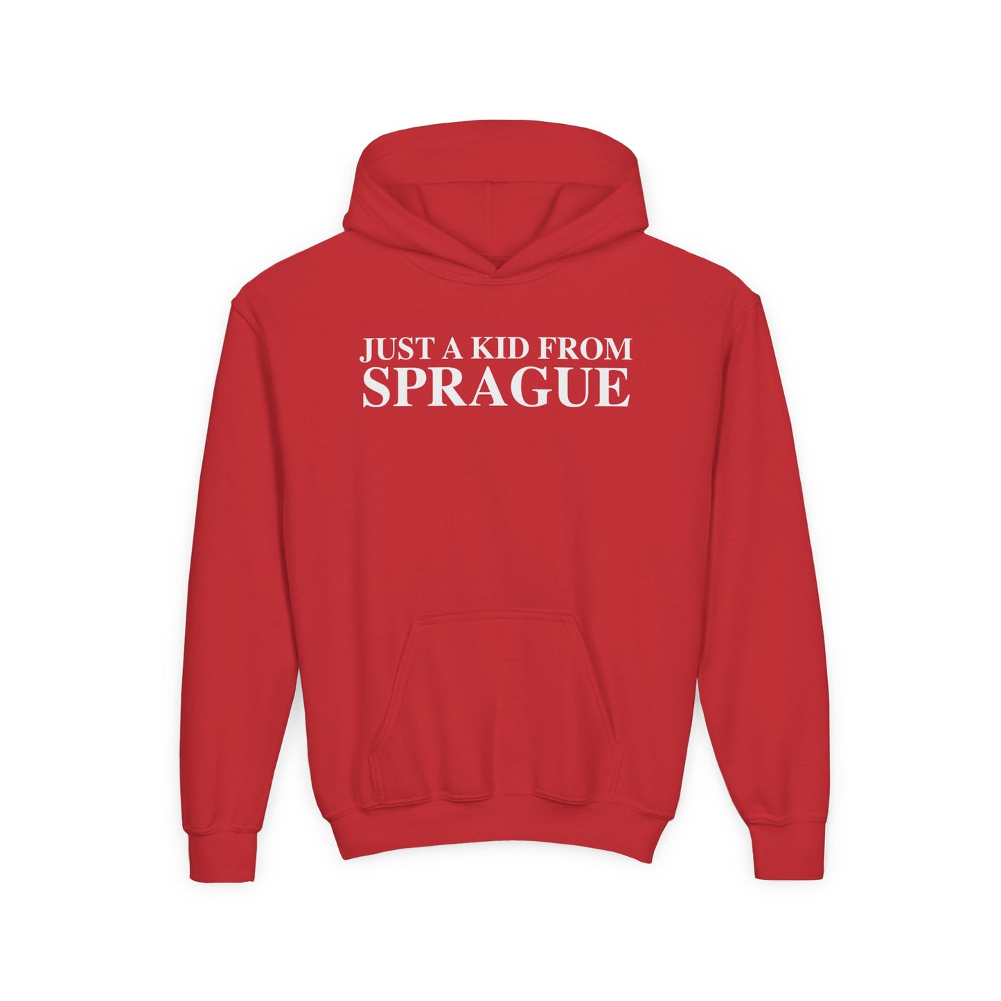 Just a kid from Sprague Youth Heavy Blend Hooded Sweatshirt