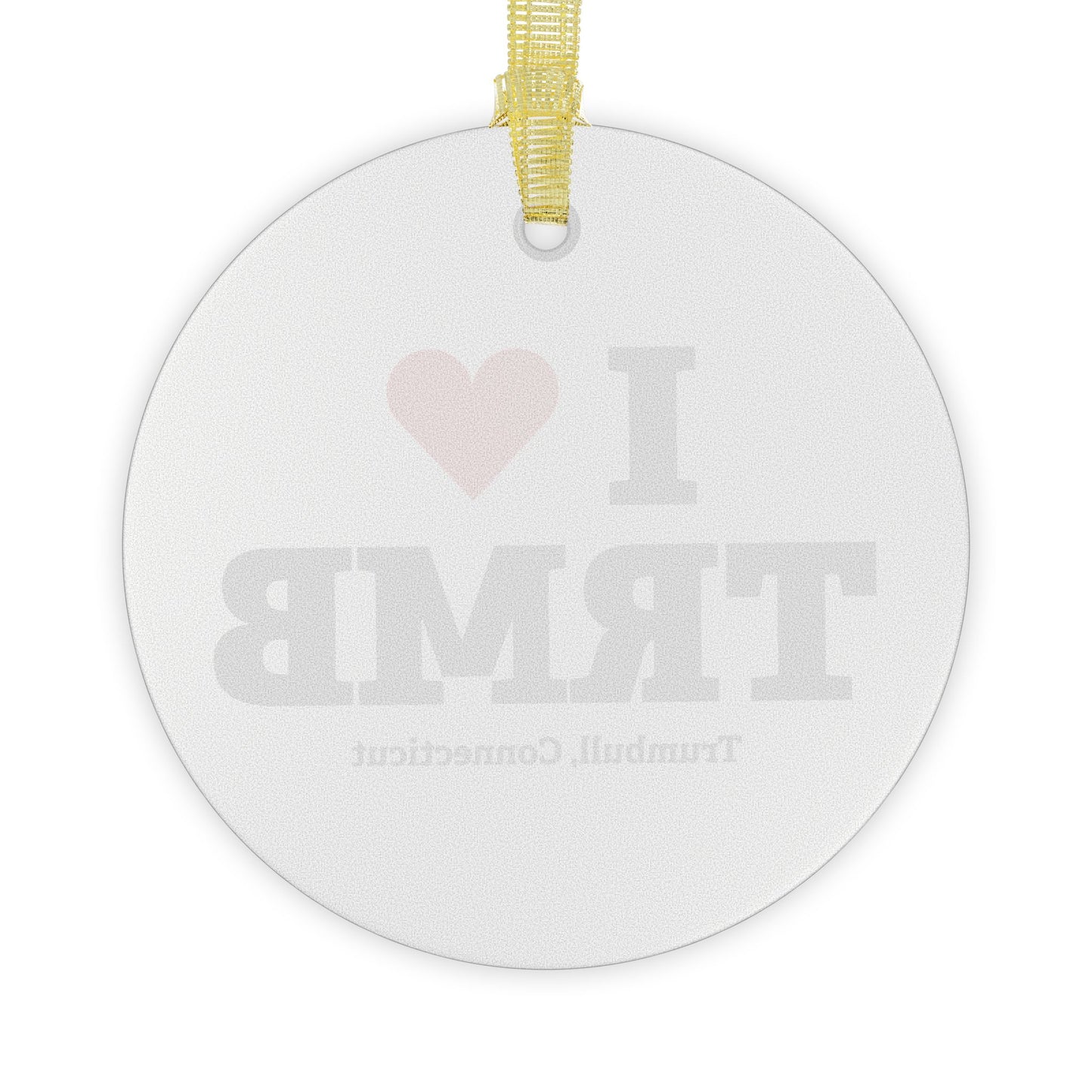 I Heart TRMB Glass Ornaments