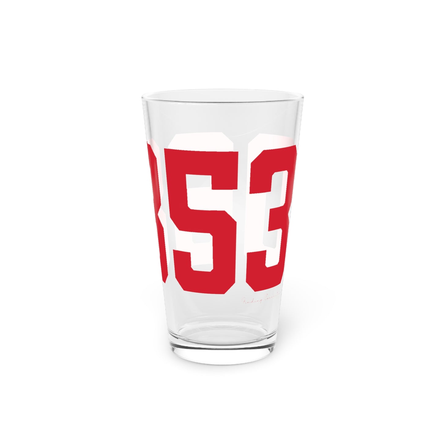 06853 Norwalk Connecticut Zip CodePint Glass, 16oz