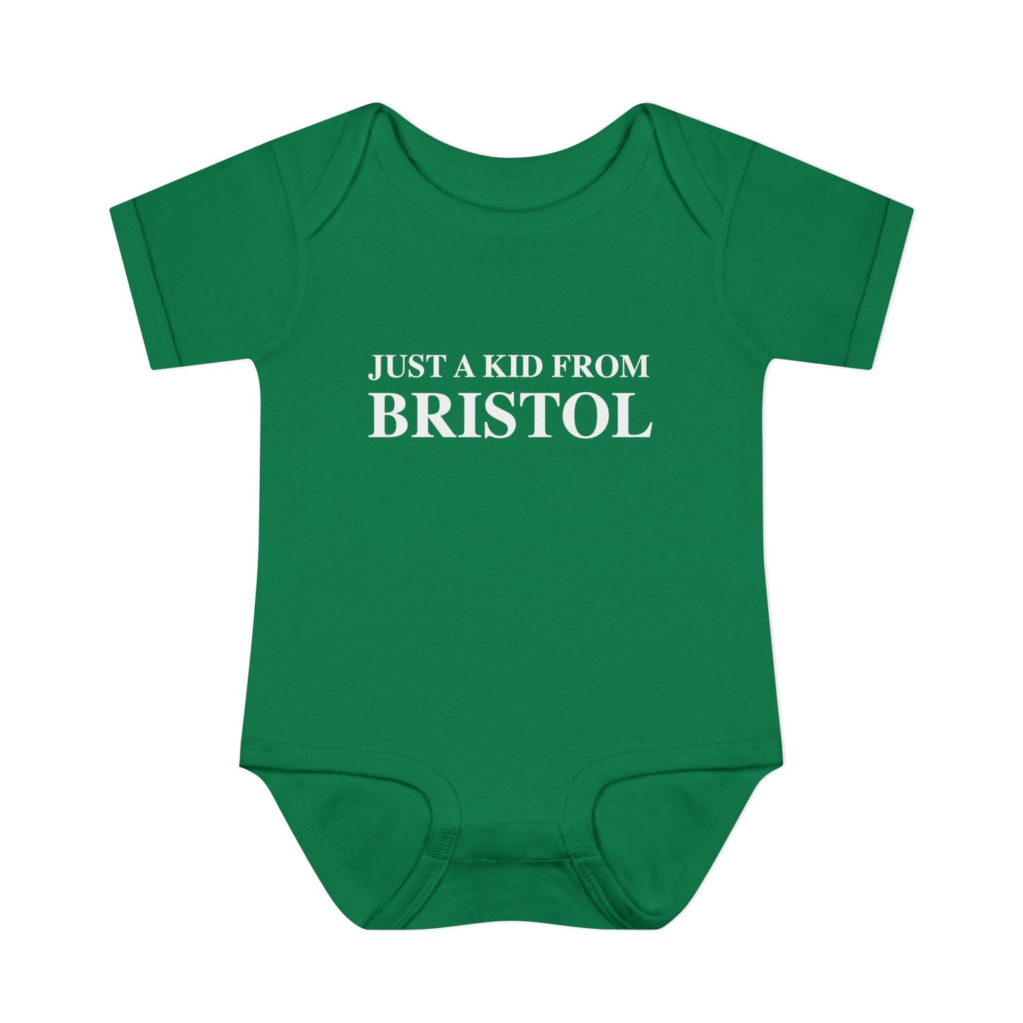 Just a kid from Bristol Infant Baby Rib Bodysuit