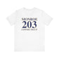 Monroe 203 Connecticut Unisex Jersey Short Sleeve Tee