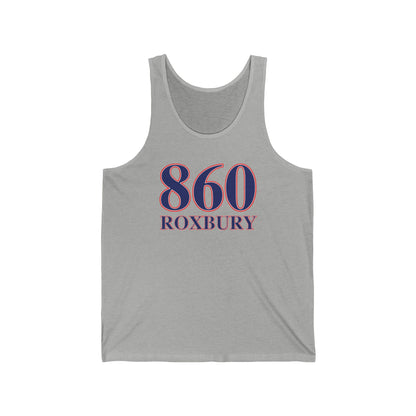 860 Roxbury Red White & Blue Unisex Jersey Tank Top