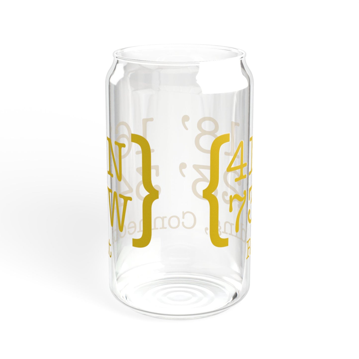 Redding Coordinates Sipper Glass, 16oz