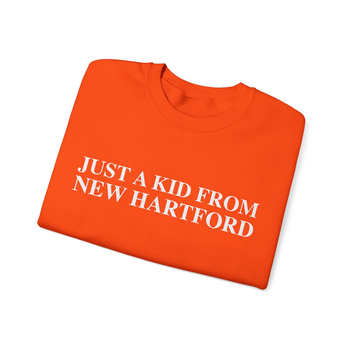 Just a kid from New Hartford Unisex Heavy Blend™ Crewneck Sweatshirt
