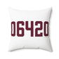 06420 Salem Connecticut Zip Code Spun Polyester Square Pillow