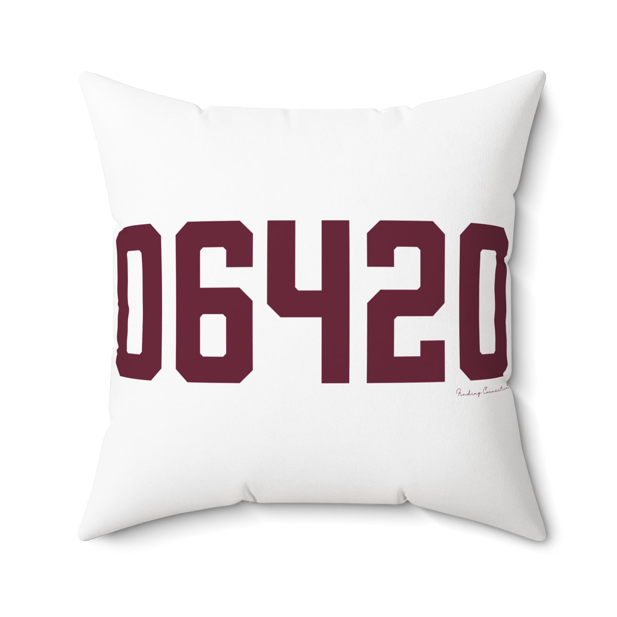 06420 Salem Connecticut Zip Code Spun Polyester Square Pillow