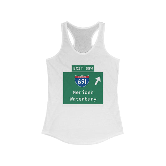 Vintage WCP Exit 68W Women's Ideal Racerback Tank Top