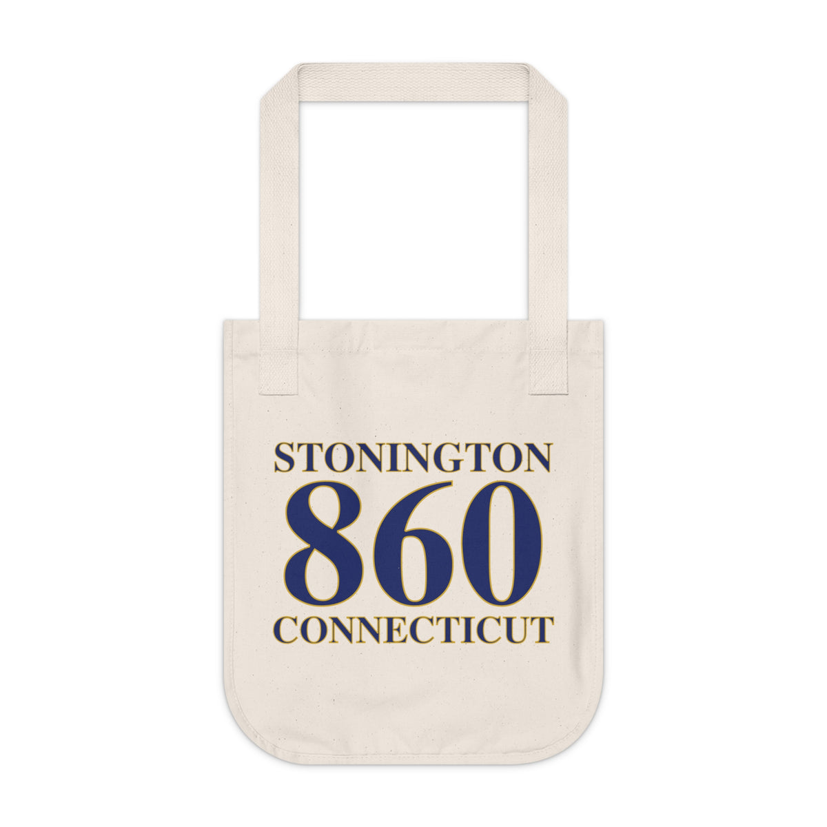 Stonington 860 Connecticut Organic Canvas Tote Bag