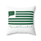 Plymouth Connecticut St. Patrick’s Day Flag Spun Polyester Square Pillow