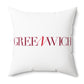 41 Tilt Greenwich Spun Polyester Square Pillow