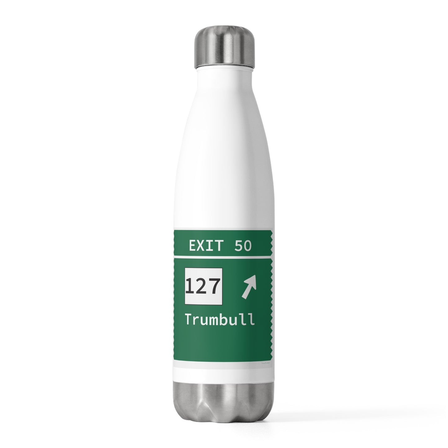 Vintage Merritt Parkway Exit 50 Sign 20oz Insulated Bottle