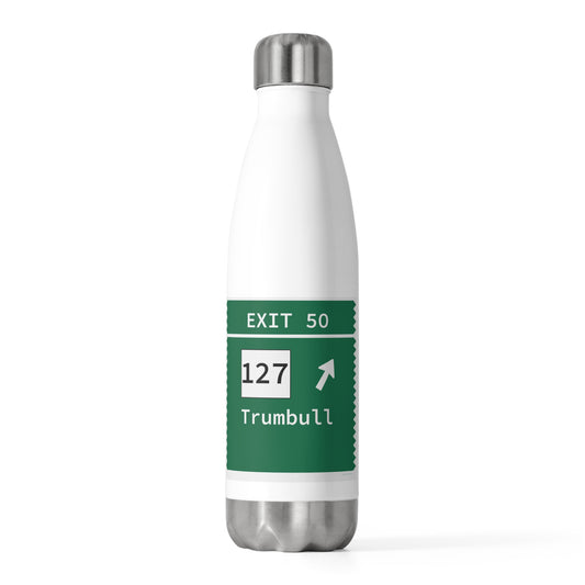 Vintage Merritt Parkway Exit 50 Sign 20oz Insulated Bottle