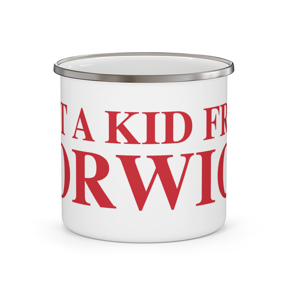 Just a kid from Norwich Enamel Camping Mug