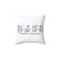 Stamford Coordinates Spun Polyester Square Pillow