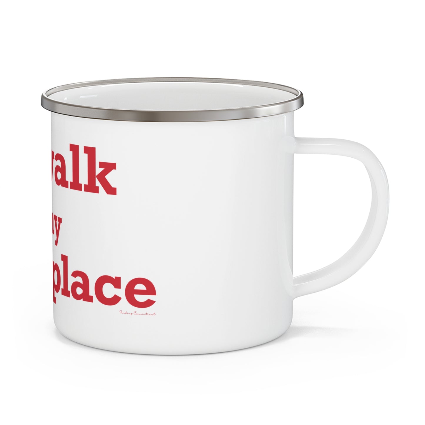 Norwalk is my Happy Place Enamel Camping Mug
