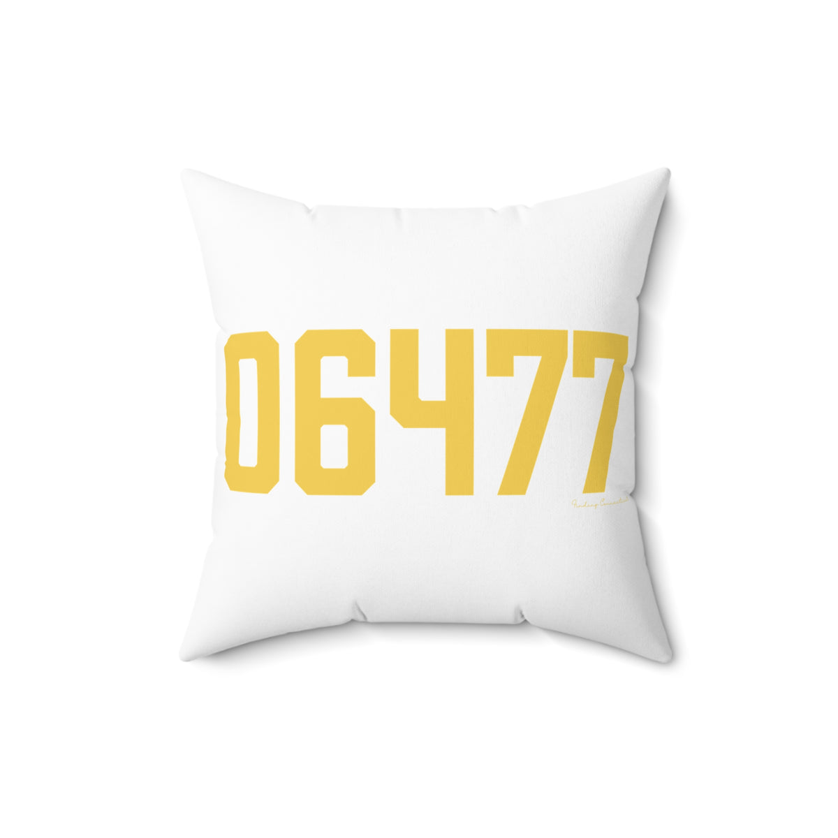 06477 Orange Connecticut  Zip Code Polyester Square Pillow