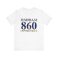 Haddam 860 Connecticut Unisex Jersey Short Sleeve Tee