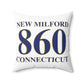 New Milford 860 Connecticut Polyester Square Pillow