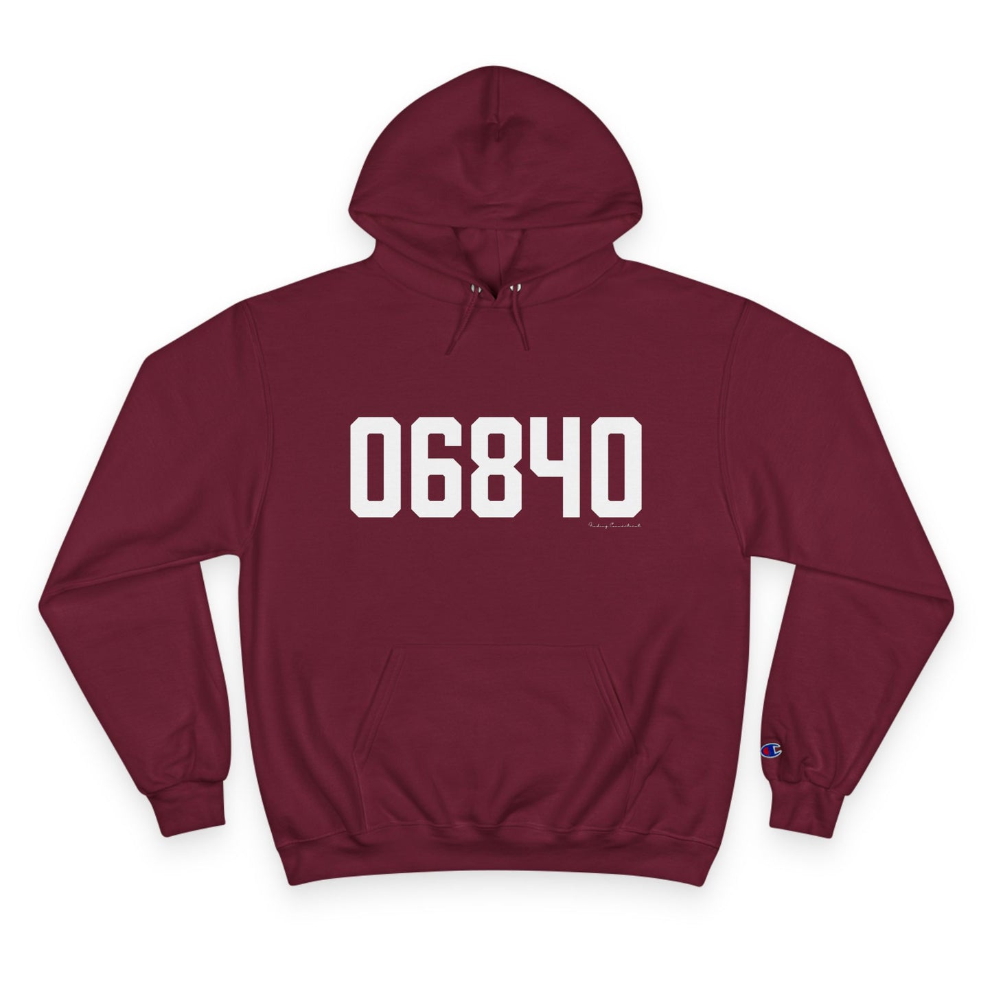 06840 New Canaan CT Zip Code Champion Hoodie Sweatshirt