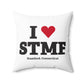 I Heart STMF  Spun Polyester Square Pillow
