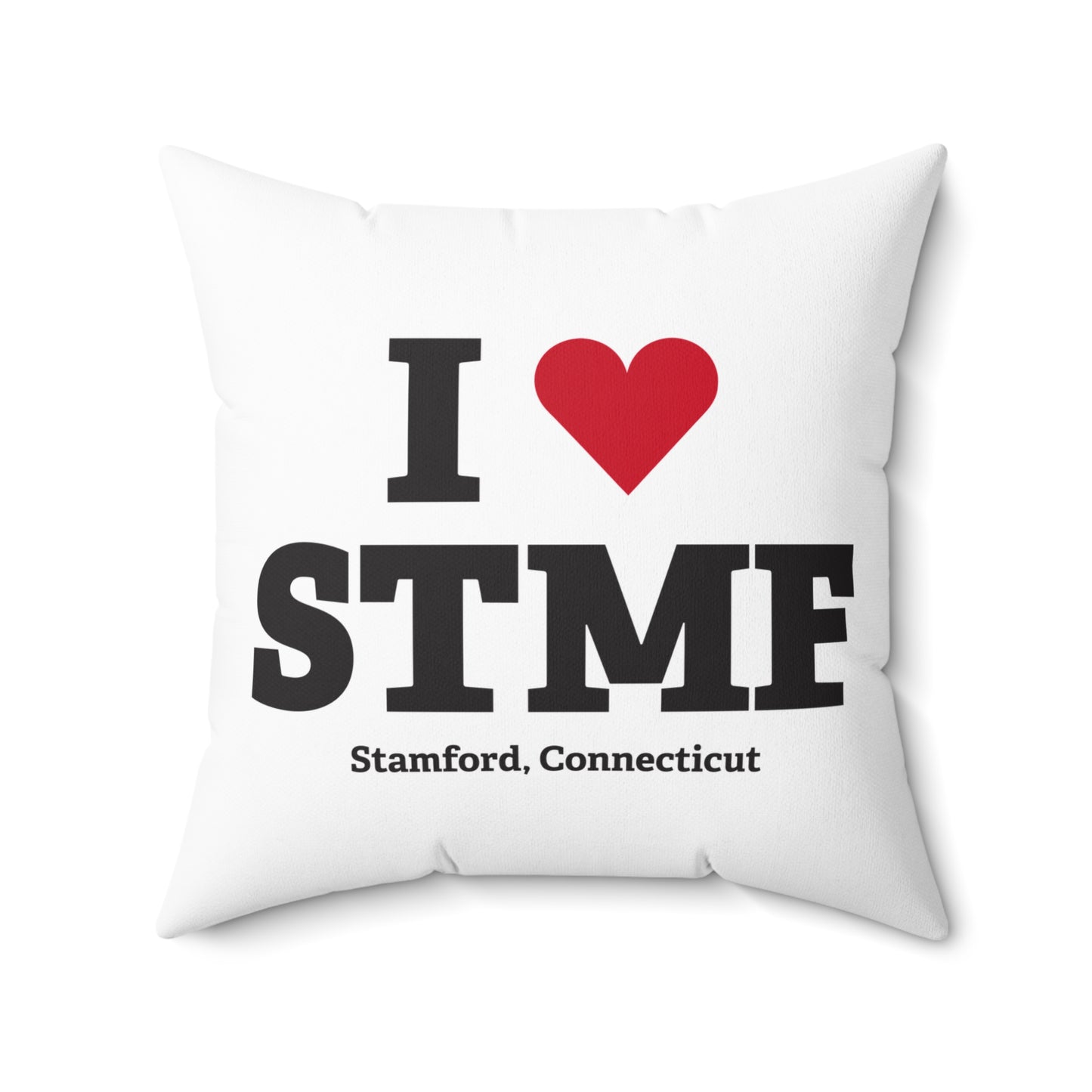 I Heart STMF  Spun Polyester Square Pillow