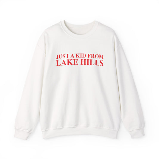 Just a kid from Lake Hills Unisex Heavy Blend™ Crewneck Sweatshirt