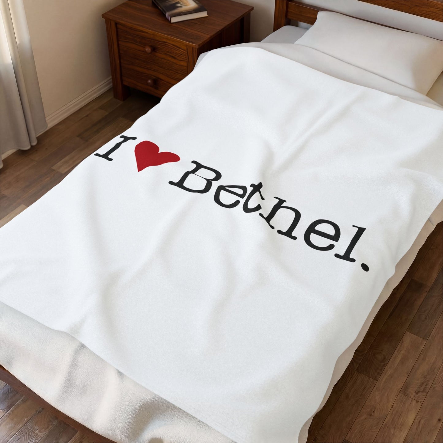 I Heart Bethel. Velveteen Plush Blanket