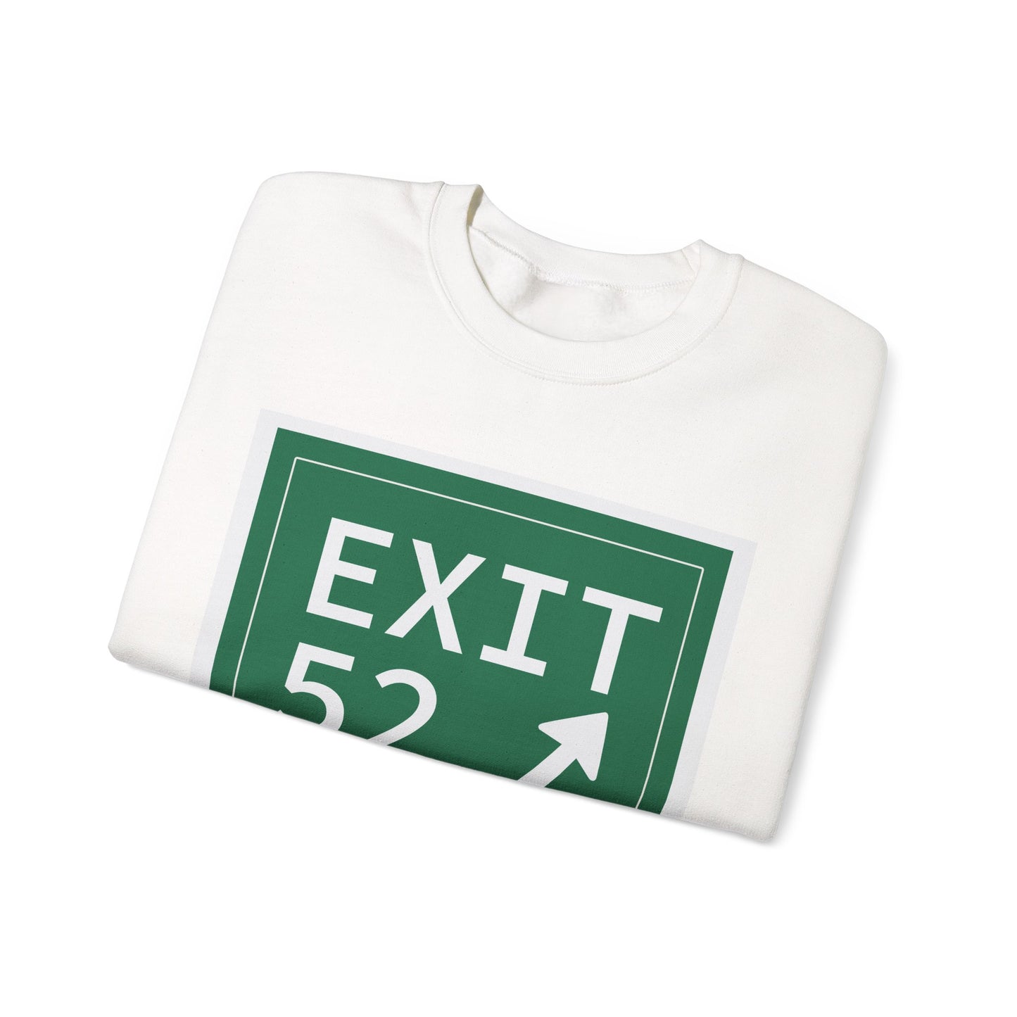 Vintage Exit 52  Merritt Parkway Sign Unisex Heavy Blend™ Crewneck Sweatshirt