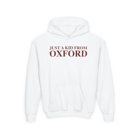 Just a kid from Oxford Youth Heavy Blend Hooded Sweatshirt