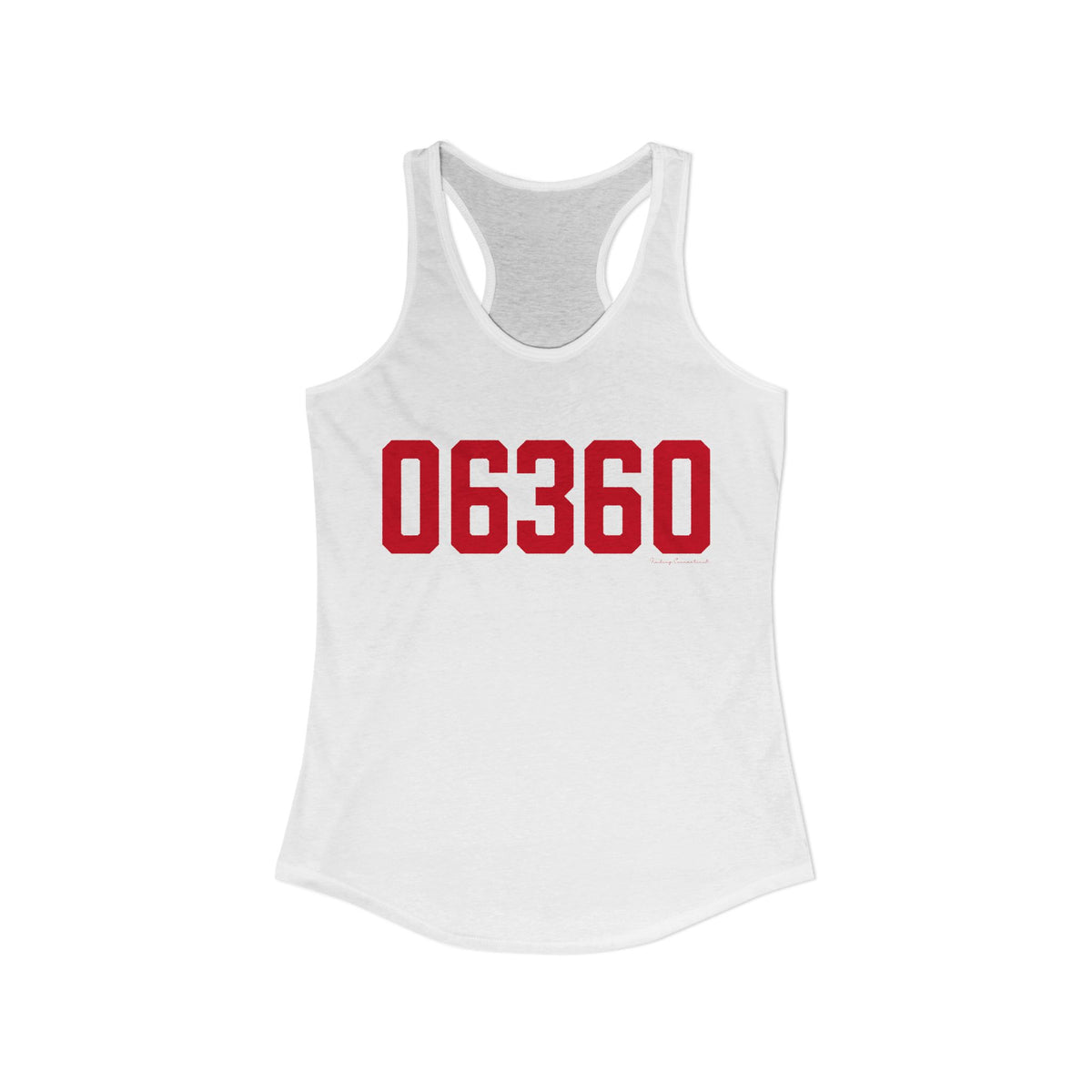 06360 Norwich Connecticut Zip Code Women's Ideal Racerback Tank Top