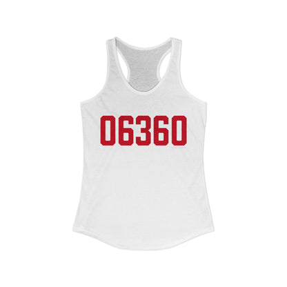 06360 Norwich Connecticut Zip Code Women's Ideal Racerback Tank Top