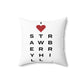 Strawberry Hill Vision Spun Polyester Square Pillow