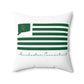 Manchester Connecticut St. Patrick’s Day Flag Spun Polyester Square Pillow