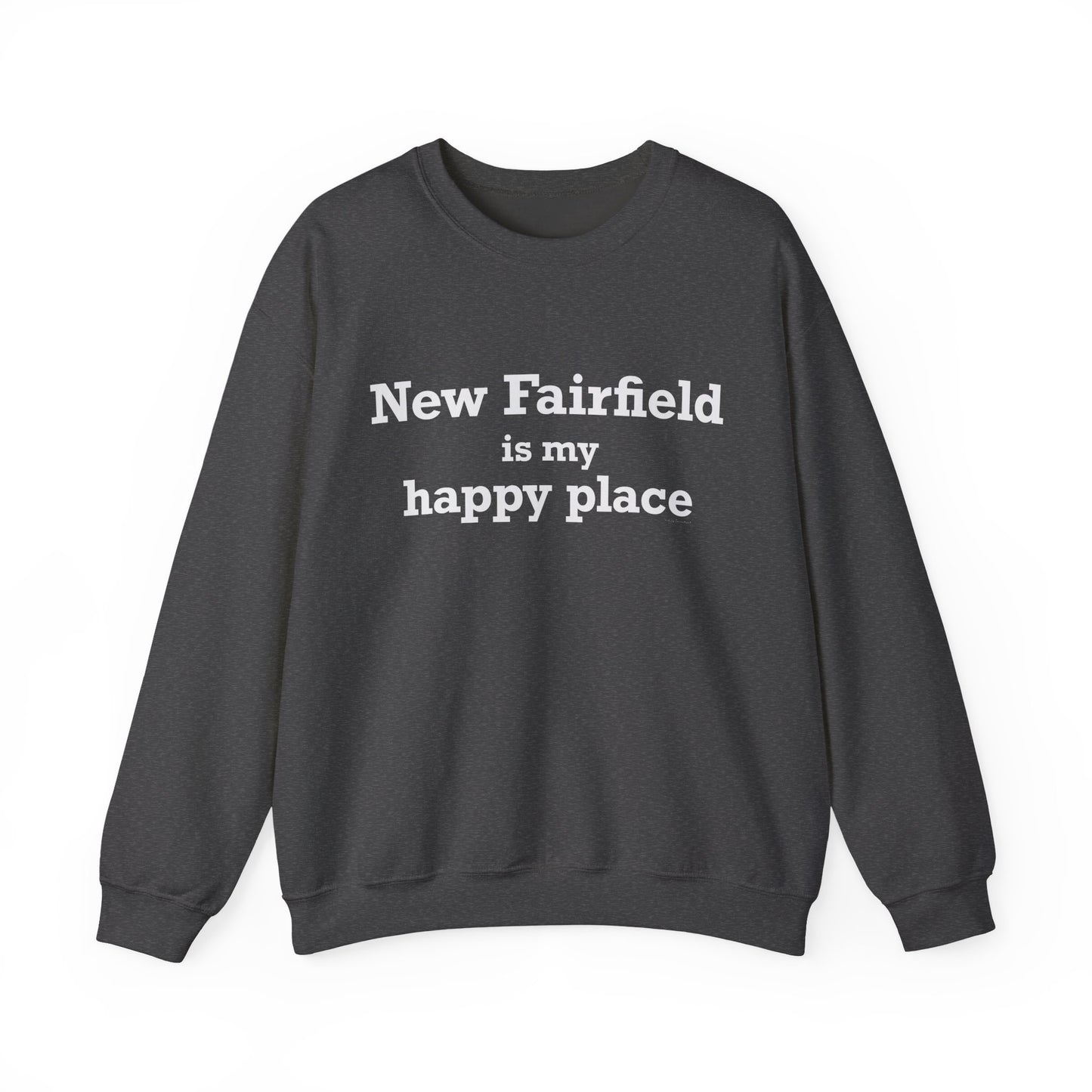 New Fairfield Is My Happy Place Unisex Heavy Blend™ Crewneck Sweatshirt