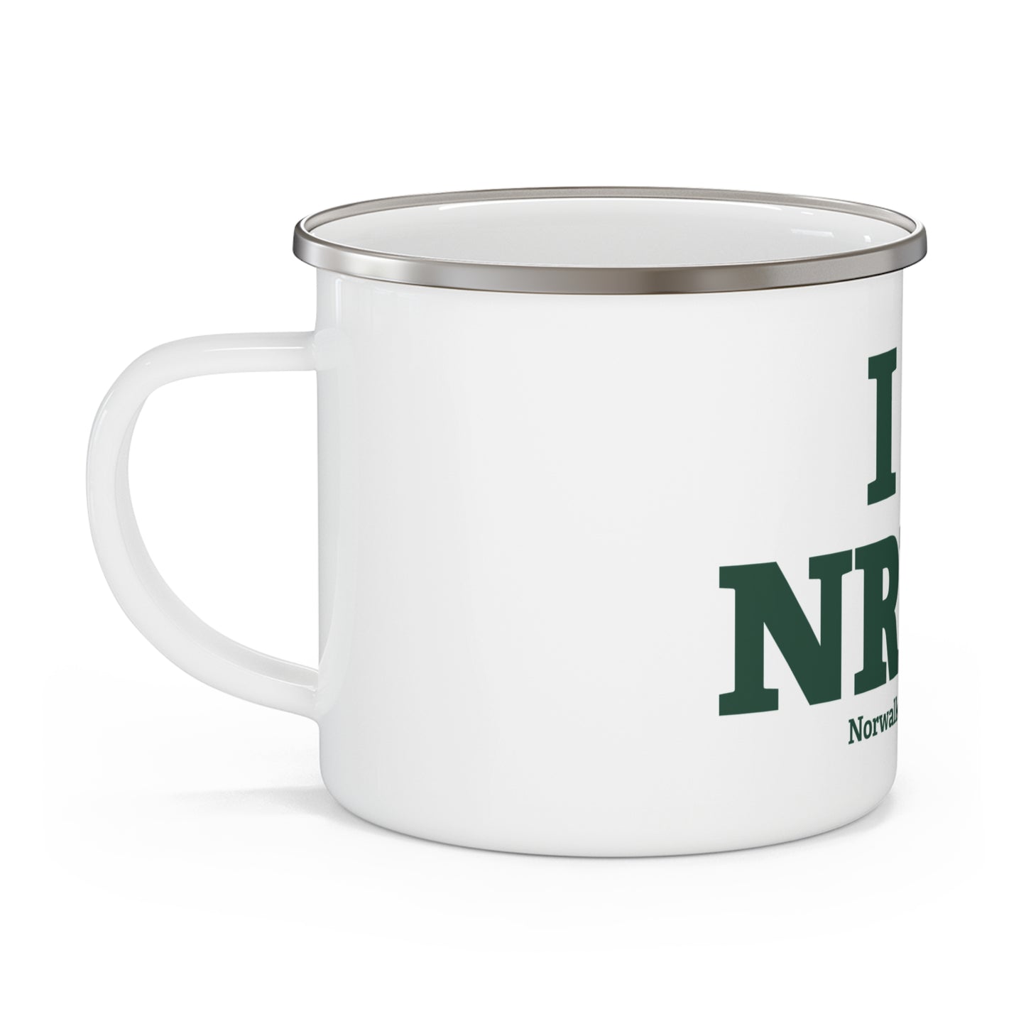 I Heart NRWK Enamel Camping Mug
