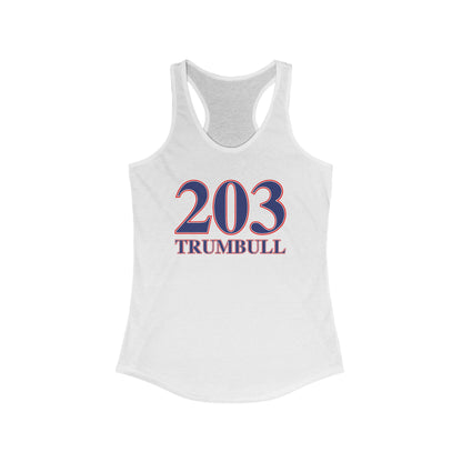 203 Trumbull Red White & Blue Women's Ideal Racerback Tank Top