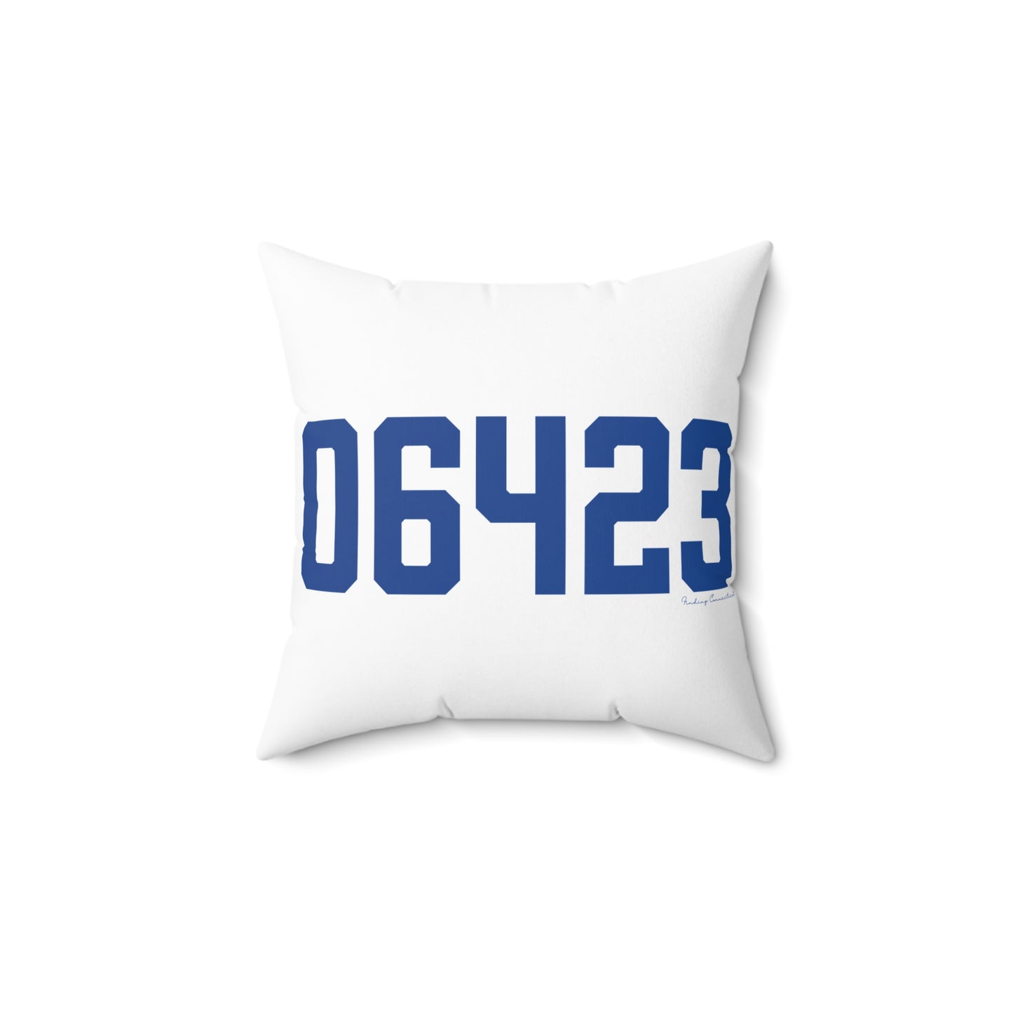 06423 East Haddam Connecticut Zip Code Spun Polyester Square Pillow