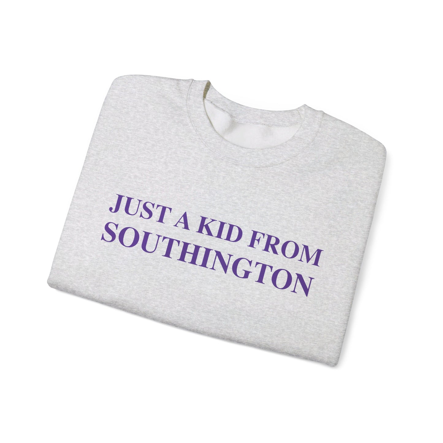 Just a kid from Southington Unisex Heavy Blend™ Crewneck Sweatshirt