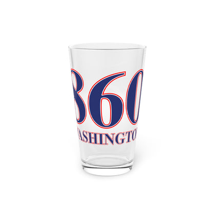 Washington Red, White & Blue Pint Glass, 16oz