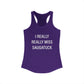 I Really Really Miss Saugatuck Women's Ideal Racerback Tank