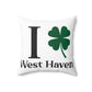 I Clover West Haven Spun Polyester Square Pillow