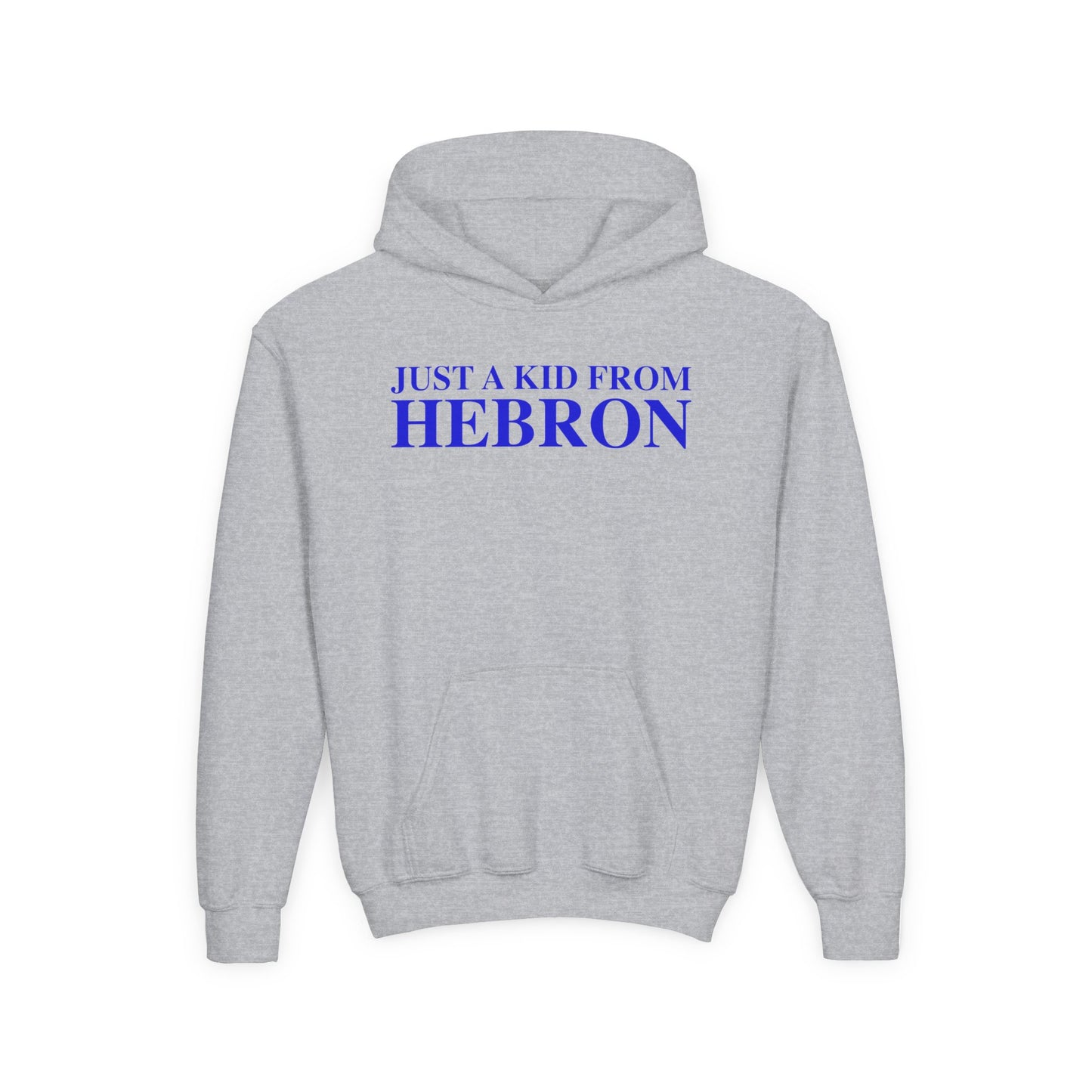 Just a kid from Hebron Youth Heavy Blend Hooded Sweatshirt