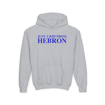 Just a kid from Hebron Youth Heavy Blend Hooded Sweatshirt