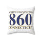 North Stonington 860 Connecticut Spun Polyester Square Pillow