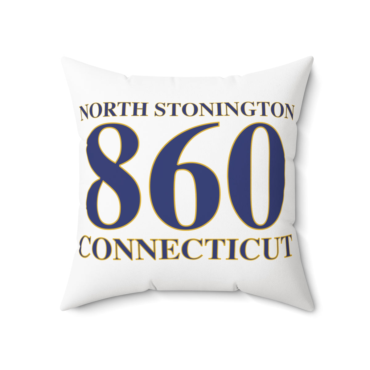 North Stonington 860 Connecticut Spun Polyester Square Pillow