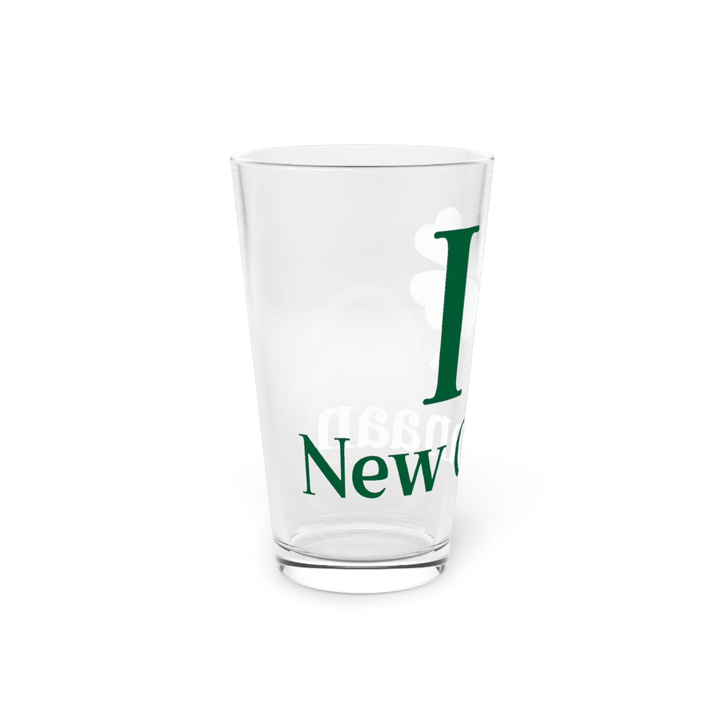 I Clover New Canaan Pint Glass, 16oz