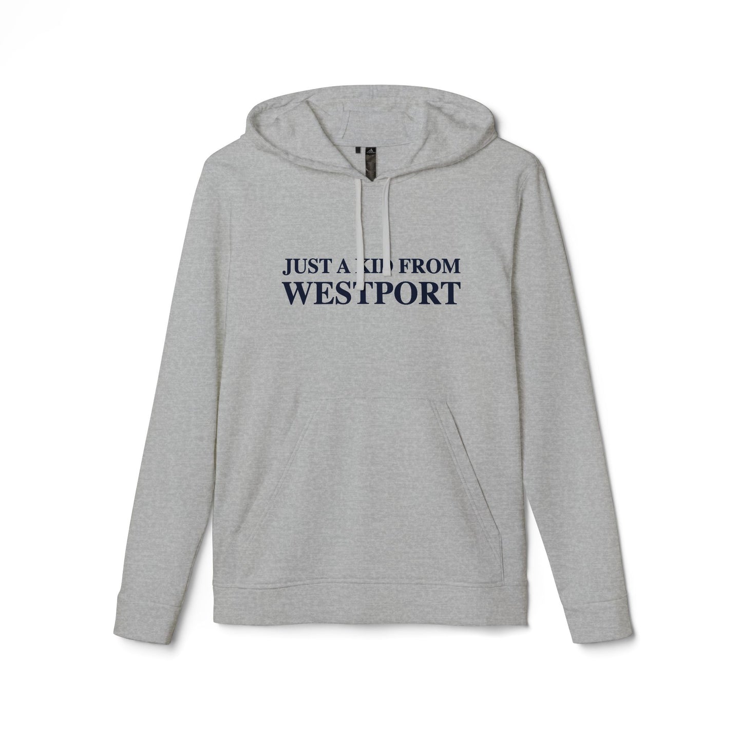 Just a kid from Westport adidas Unisex Fleece Hoodie Sweatshirt