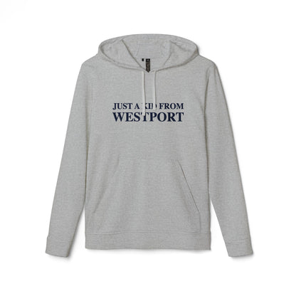Just a kid from Westport adidas Unisex Fleece Hoodie Sweatshirt