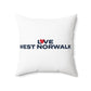 Love West Norwalk Spun Polyester Square Pillow
